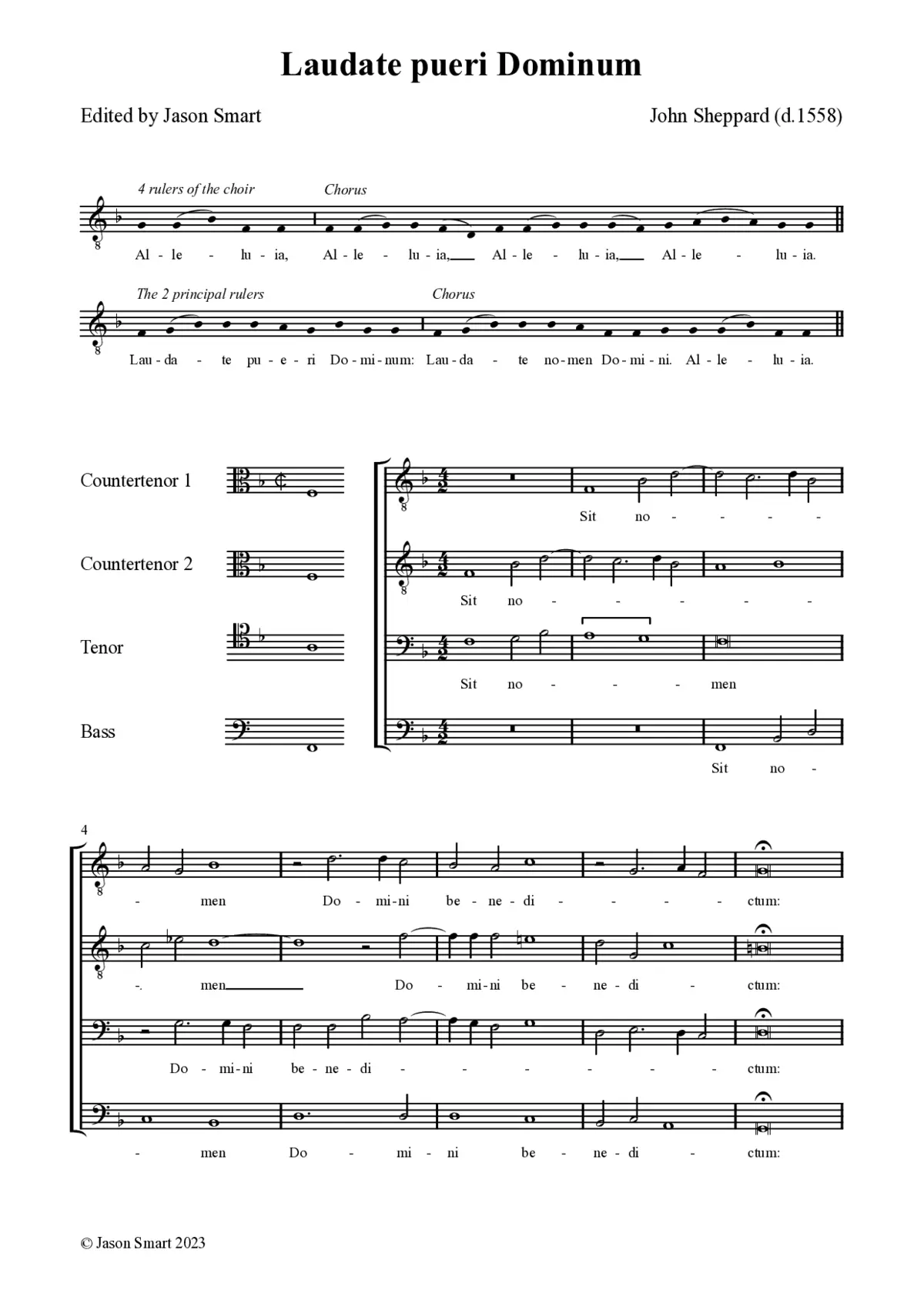 Laudate pueri Dominum - Page 1