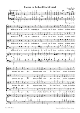 Blessed be the Lord God