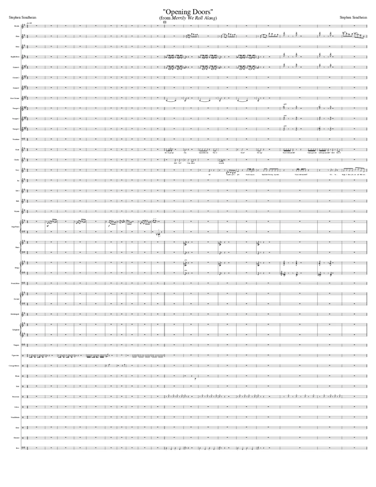 Merrily We Roll Along - Page 1