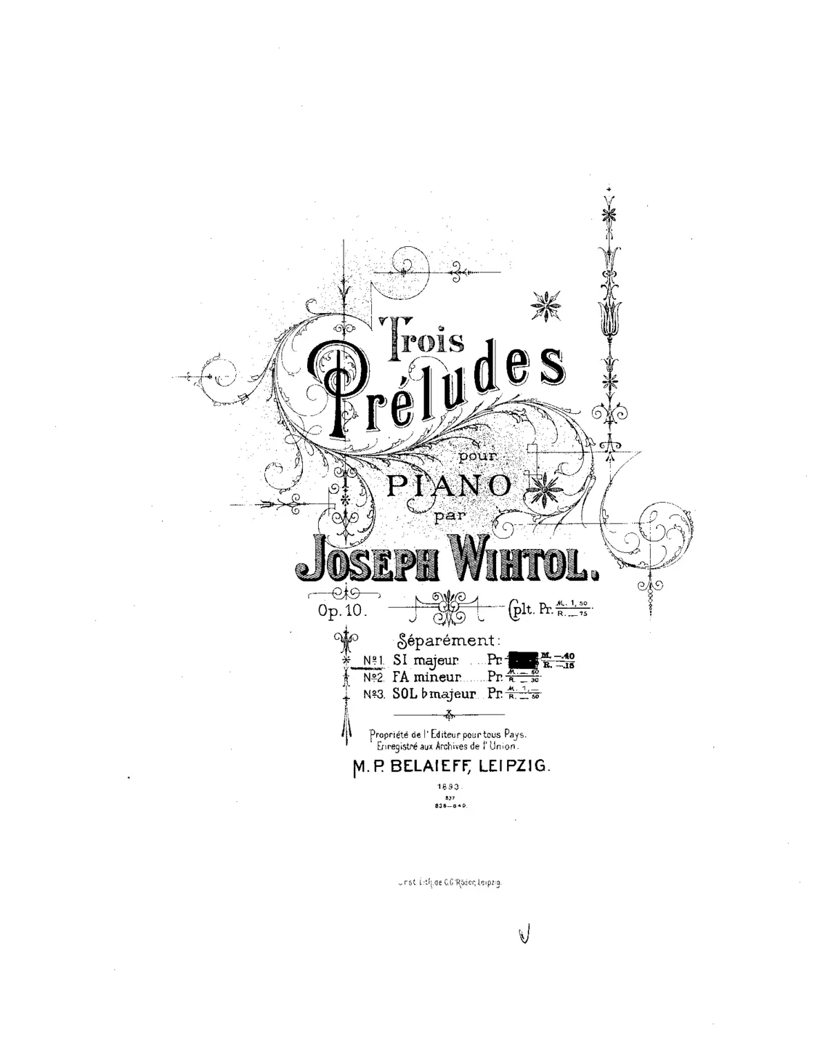 3 Preludes - Page 1