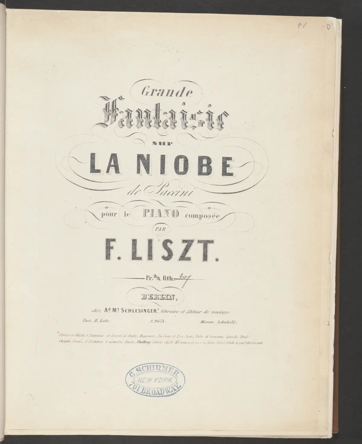 Grande fantaisie sur des motifs de Niobe - Page 1