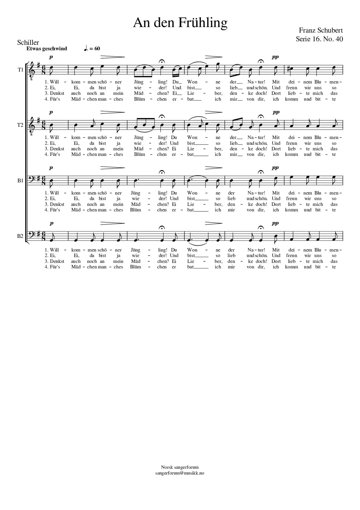 An den Frühling - Page 1