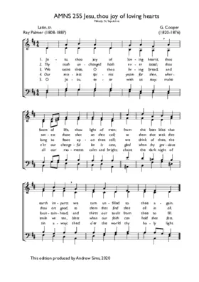 Jesu, thou joy of loving hearts