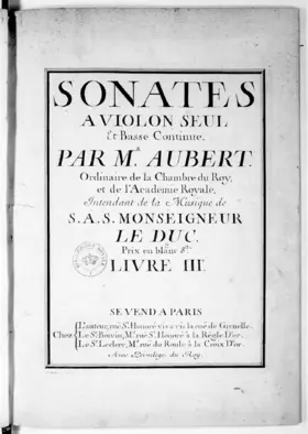 Violin Sonatas