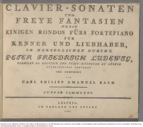 2 Clavier-Sonaten, 2 Fantasien und 2 Rondos für Kenner und Liebhaber