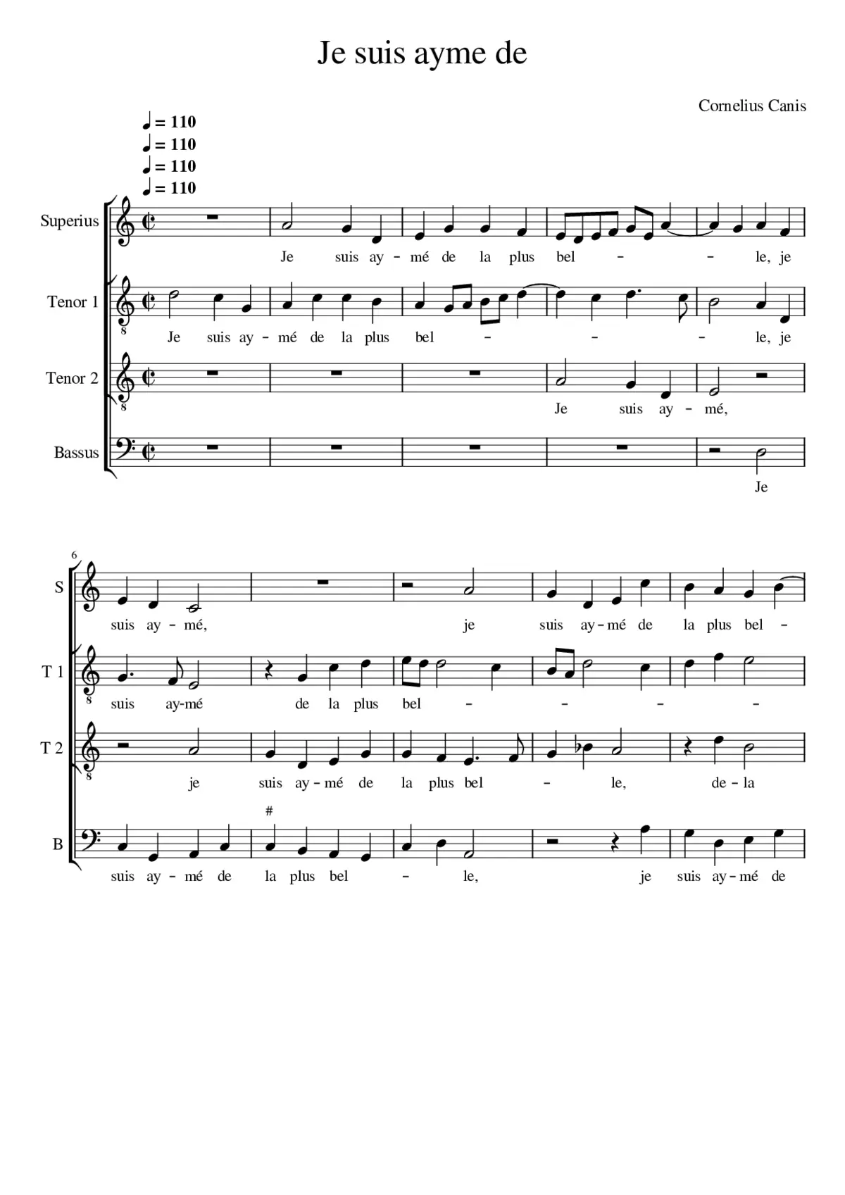 Je suis ayme - Page 1