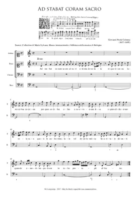 Ad stabat coram sacro