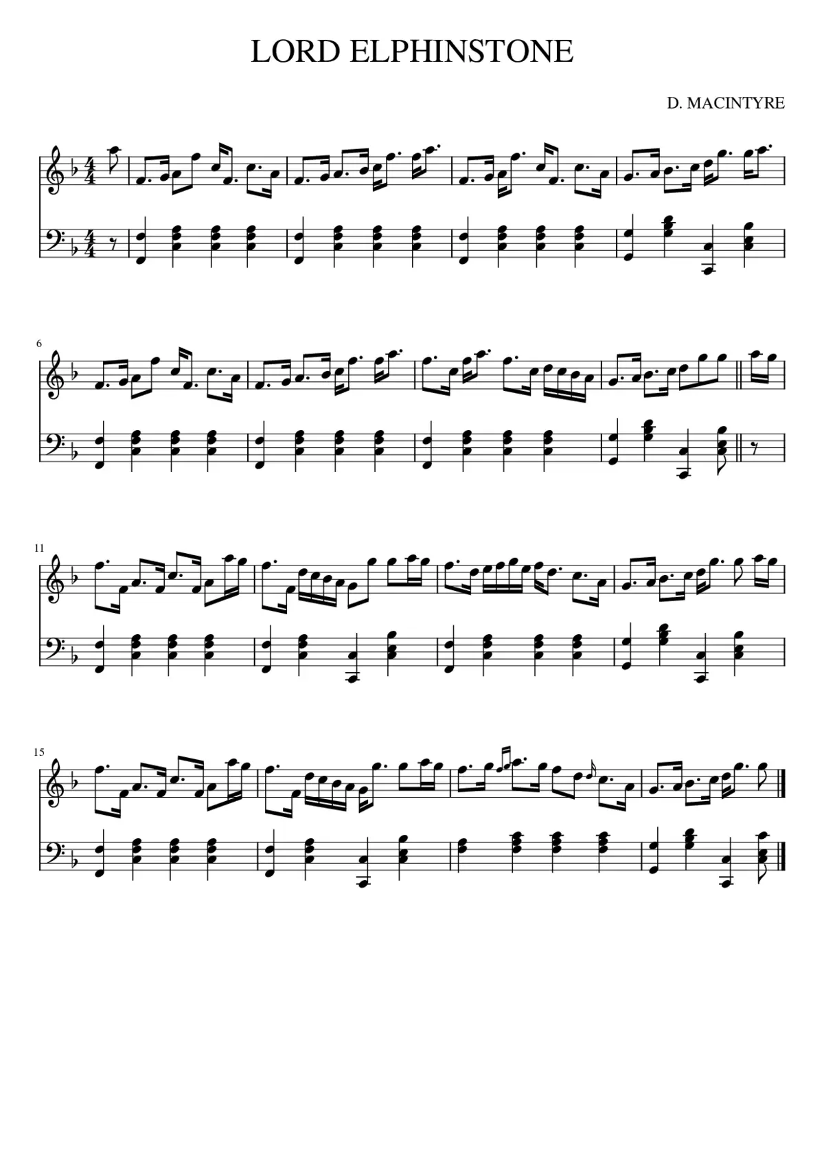 LORD ELPHINSTONE - Page 1