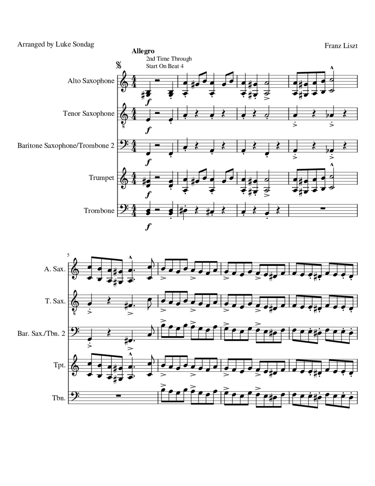 Hungarian Rhapsody No.15 S.244/15 - Page 1