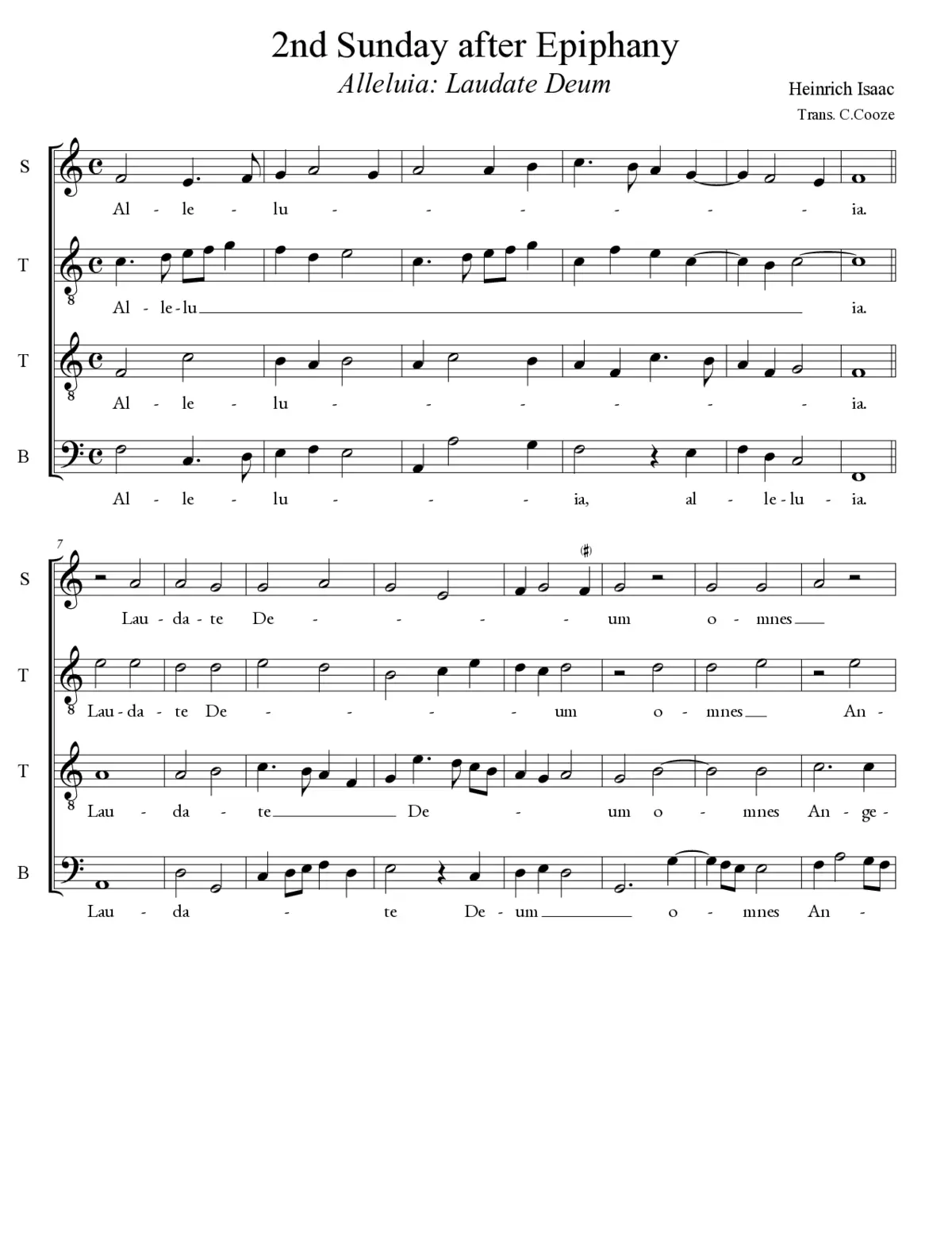 Alleluia: Laudate Deum - Page 1