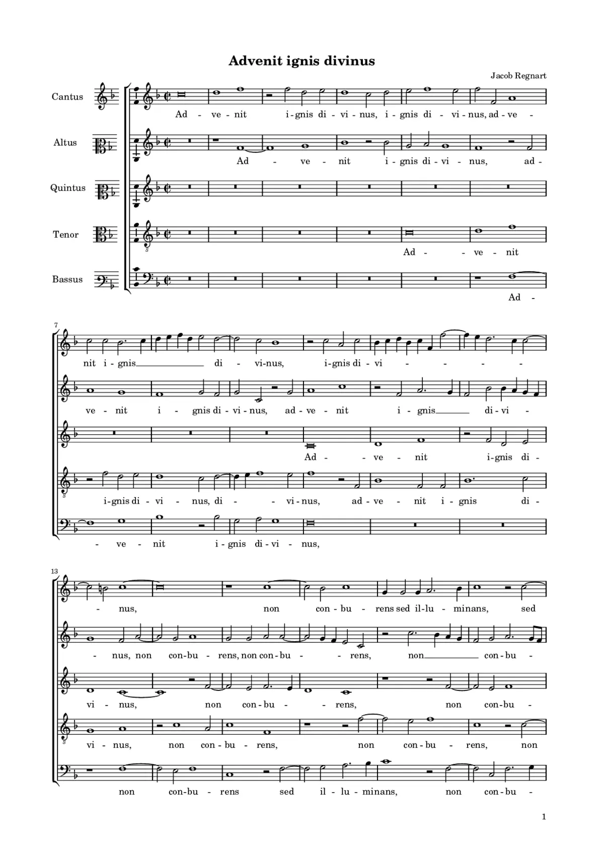 Advenit ignis divinus - Page 1