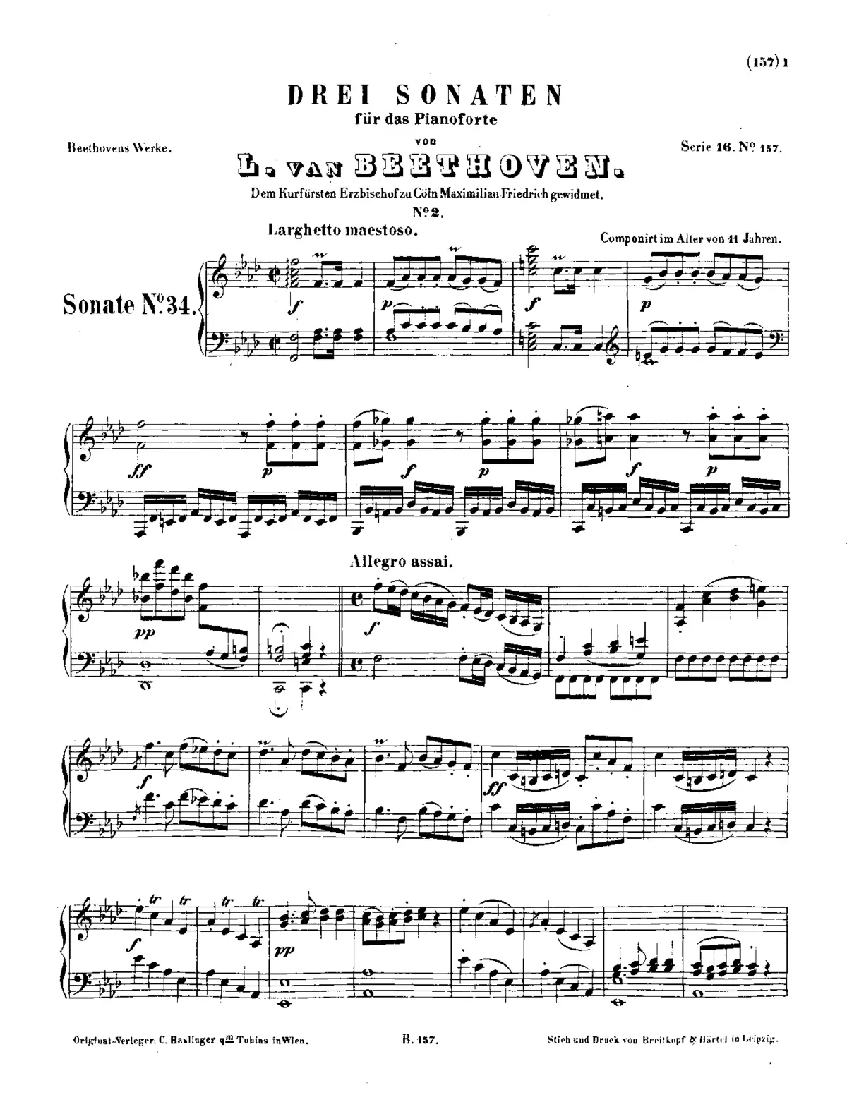 3 Piano Sonatas - Page 1
