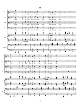 Nein, es ist nicht auszukommen, Op. 52, No. 11