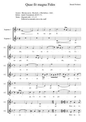 Quae fit magna fides Cananaeae