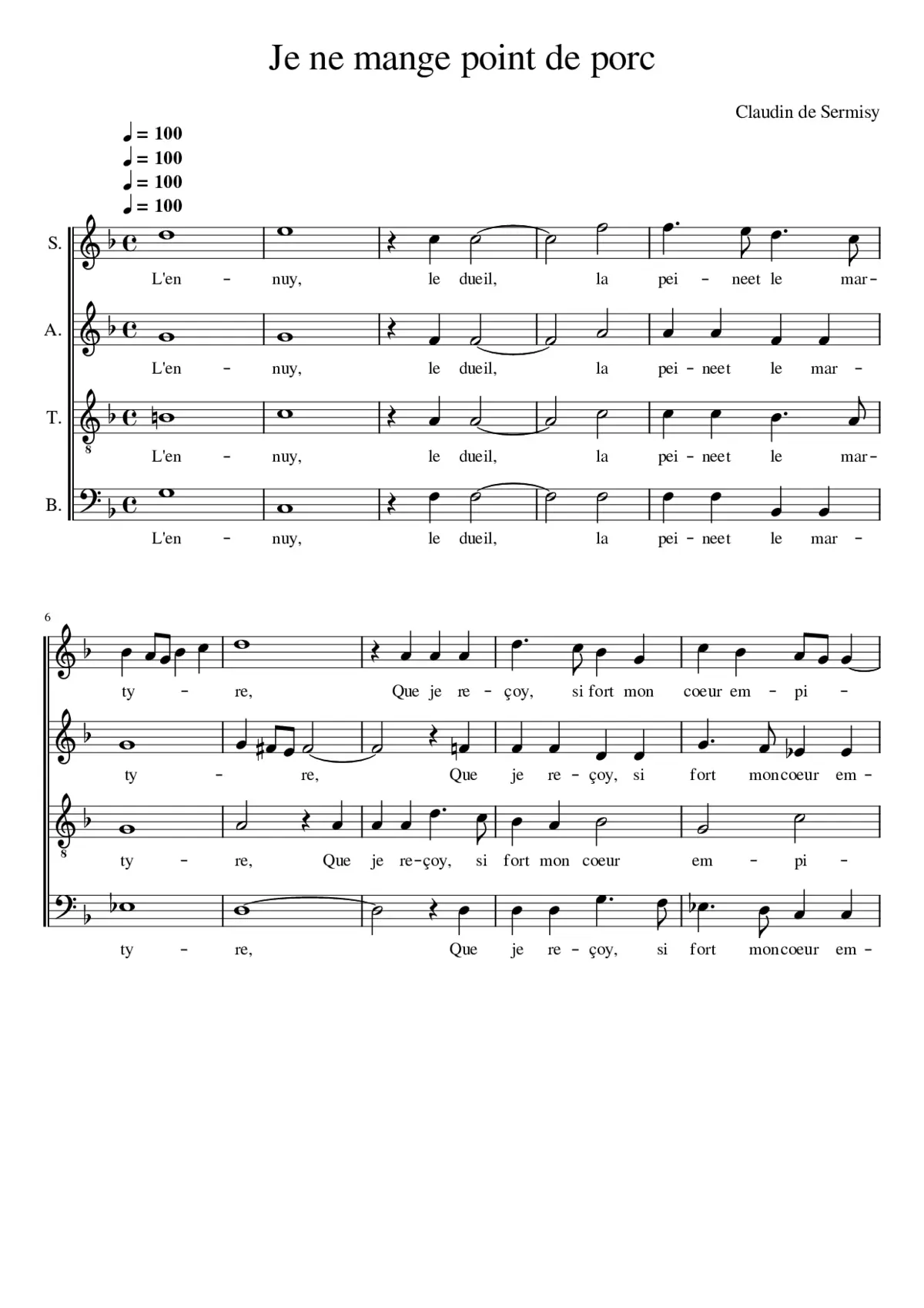 L'ennuy le dueil - Page 1