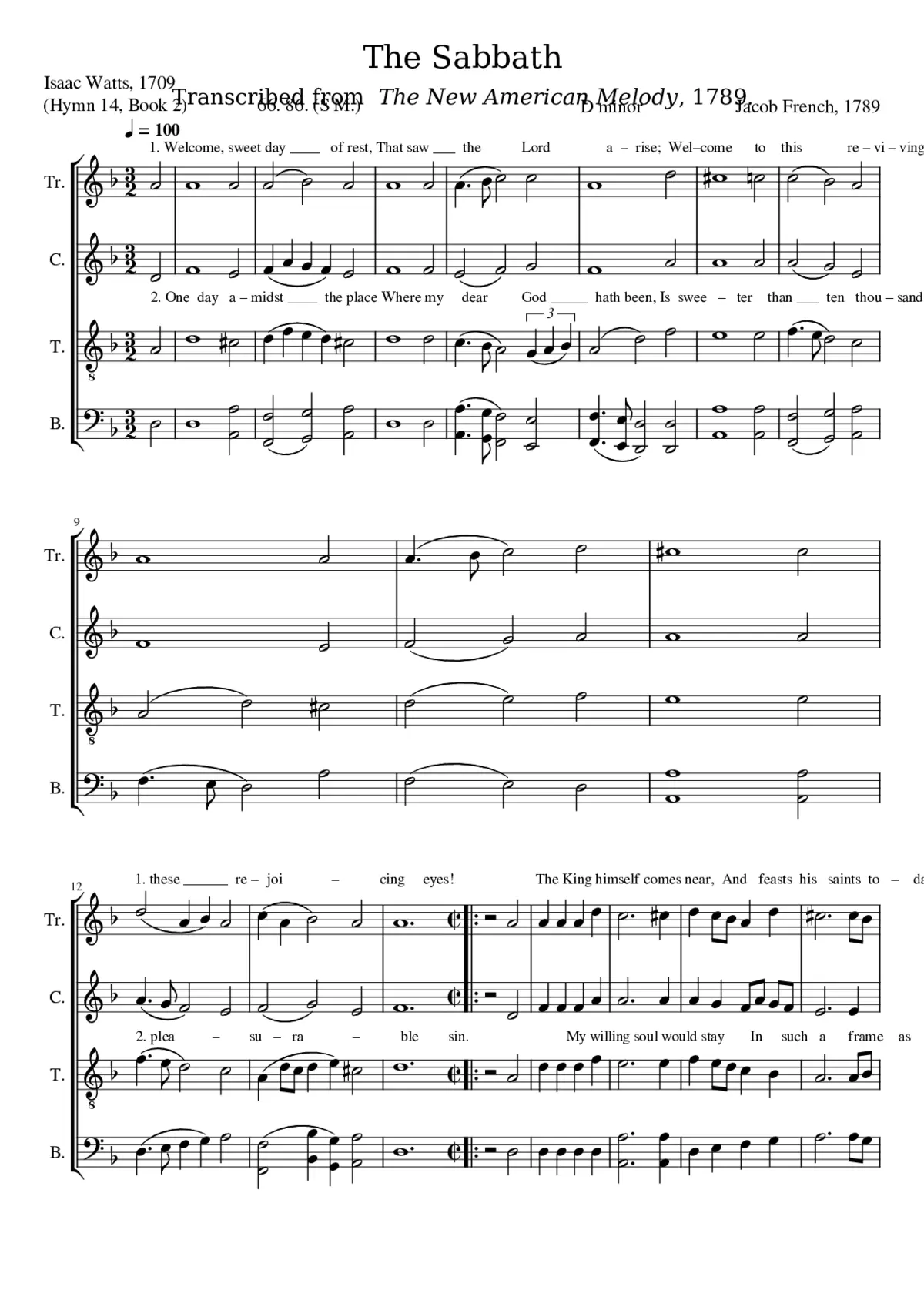 The Sabbath - Page 1