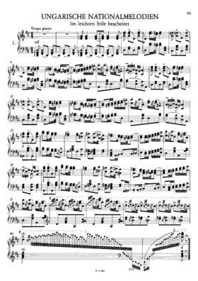 Ungarische Nationalmelodien, S.243