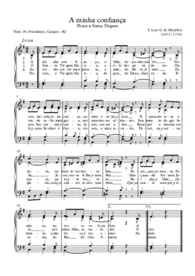 A minha confiança - Prece à Santíssima Virgem