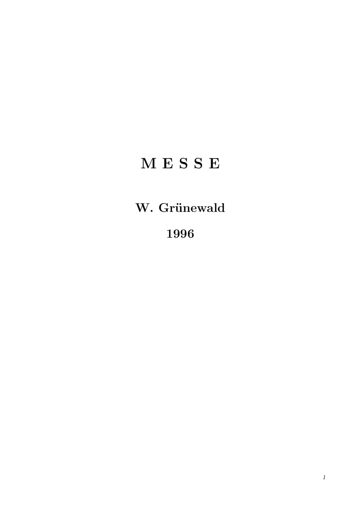 Messe - Page 1