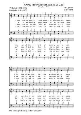 We love the place, O God
