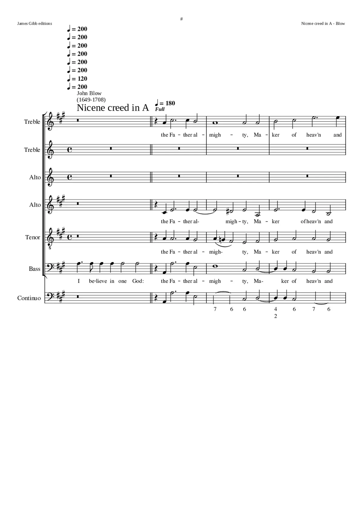 Nicene creed in A - Page 1