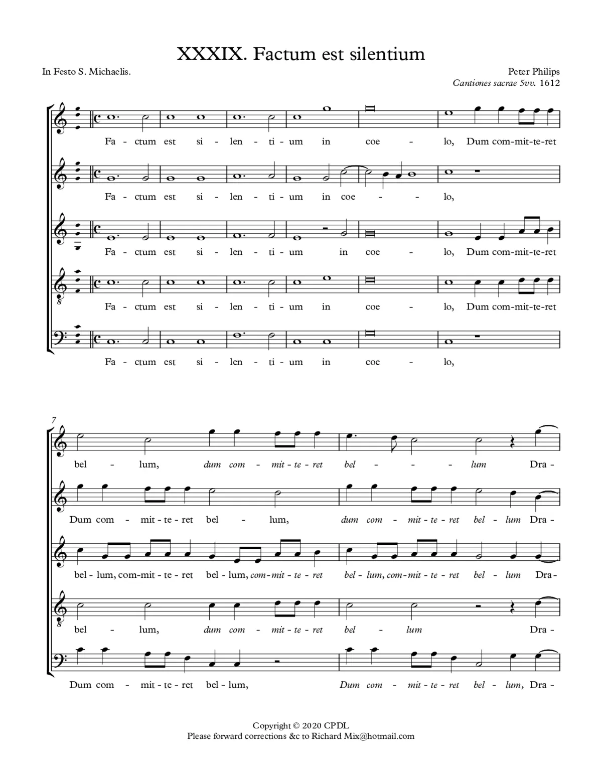 Factum est silentium - Page 1