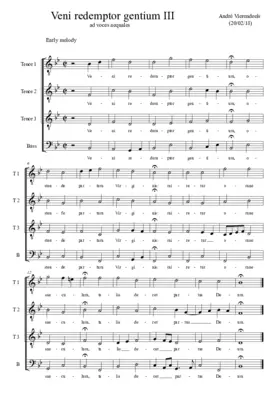 Veni Redemptor gentium III
