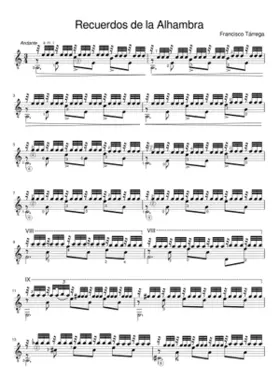 recuerdos de la alhambra