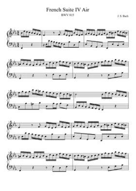 French Suite No.4 in E-flat major BWV 815