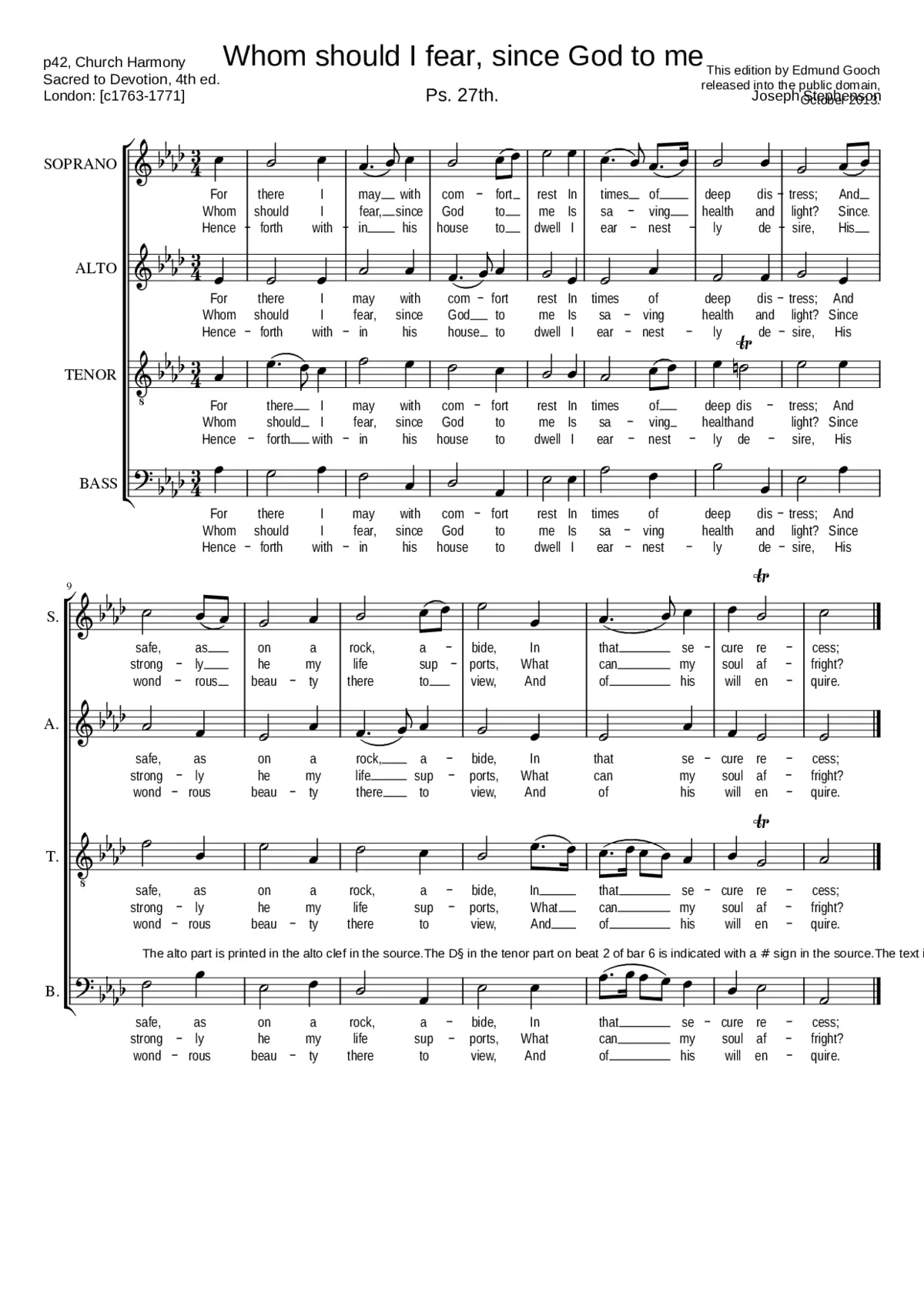 Whom should I fear since God to me - Page 1