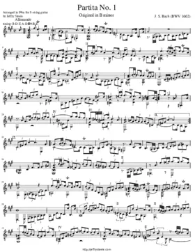 Partita No. 1 for solo violin BWV 1002