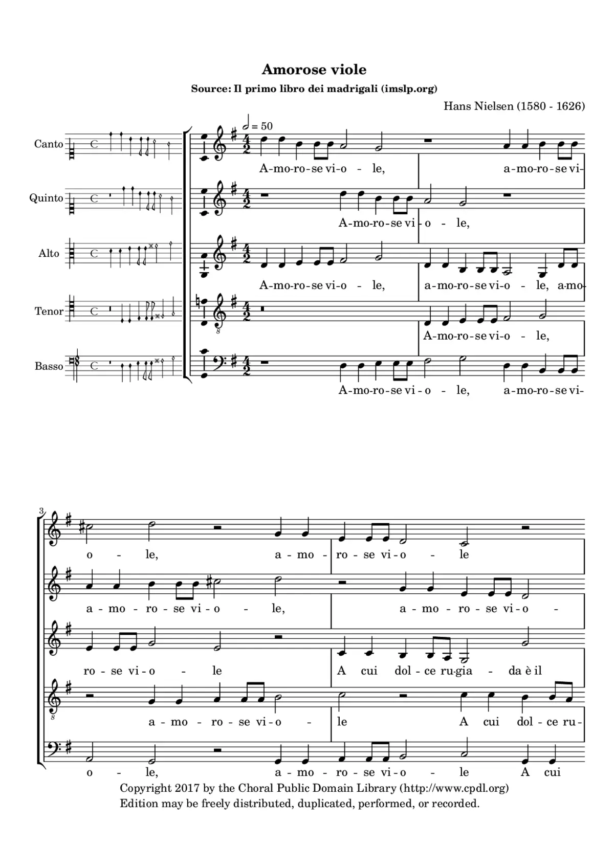 Amorose viole - Page 1