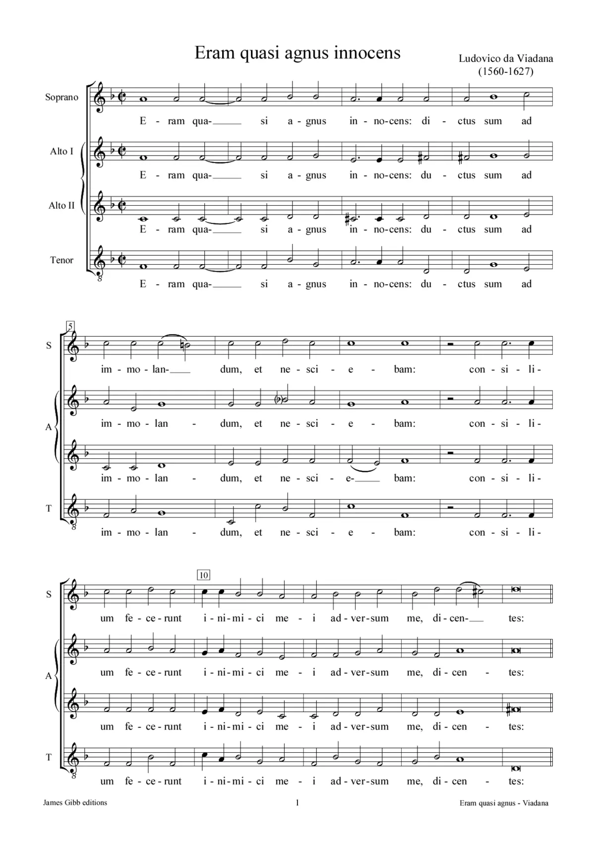 Eram quasi agnus innocens - Page 1