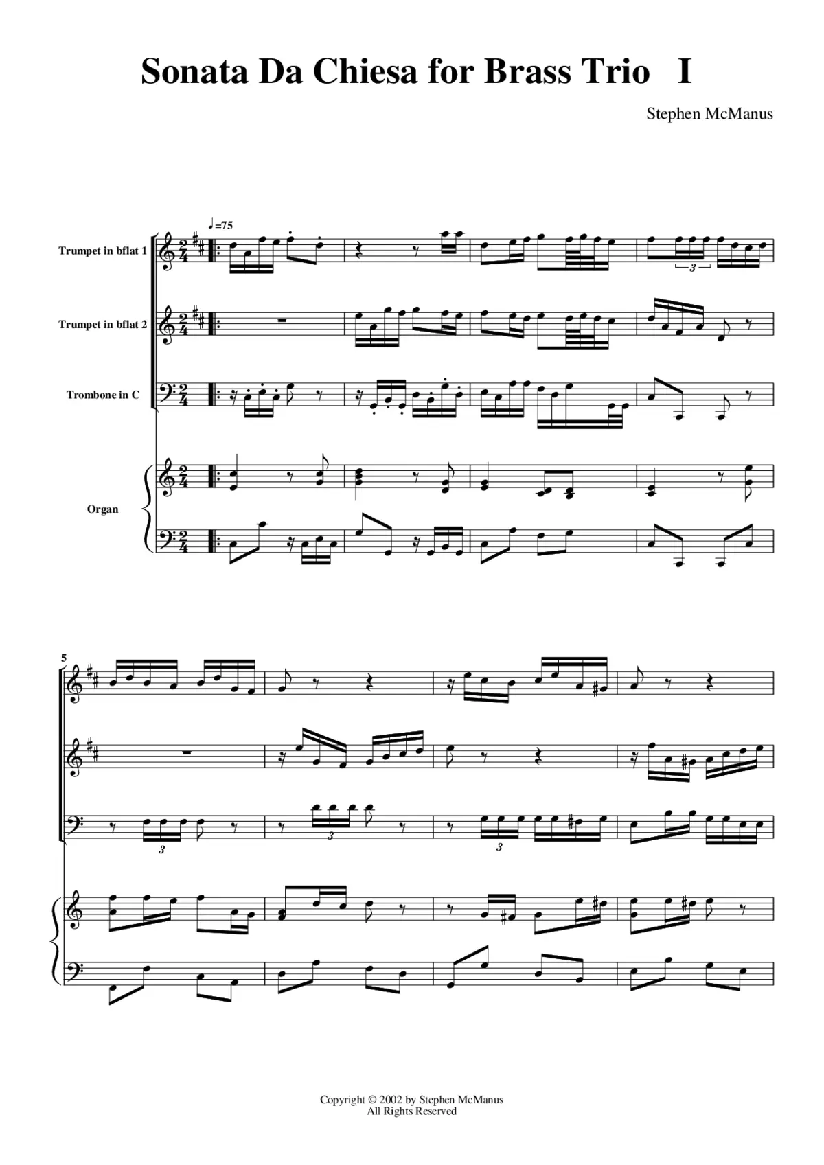 12 Sonate da Chiesa - Page 1