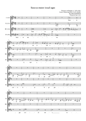 Sancta mater istud agas