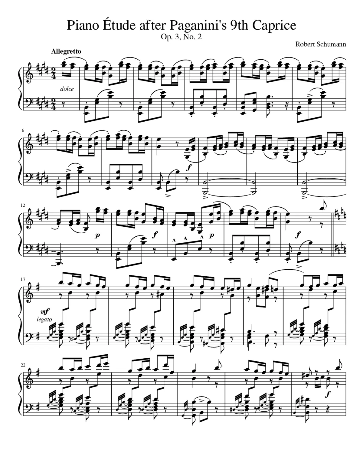 Etudes after Paganini Caprices Op.3 - Page 1