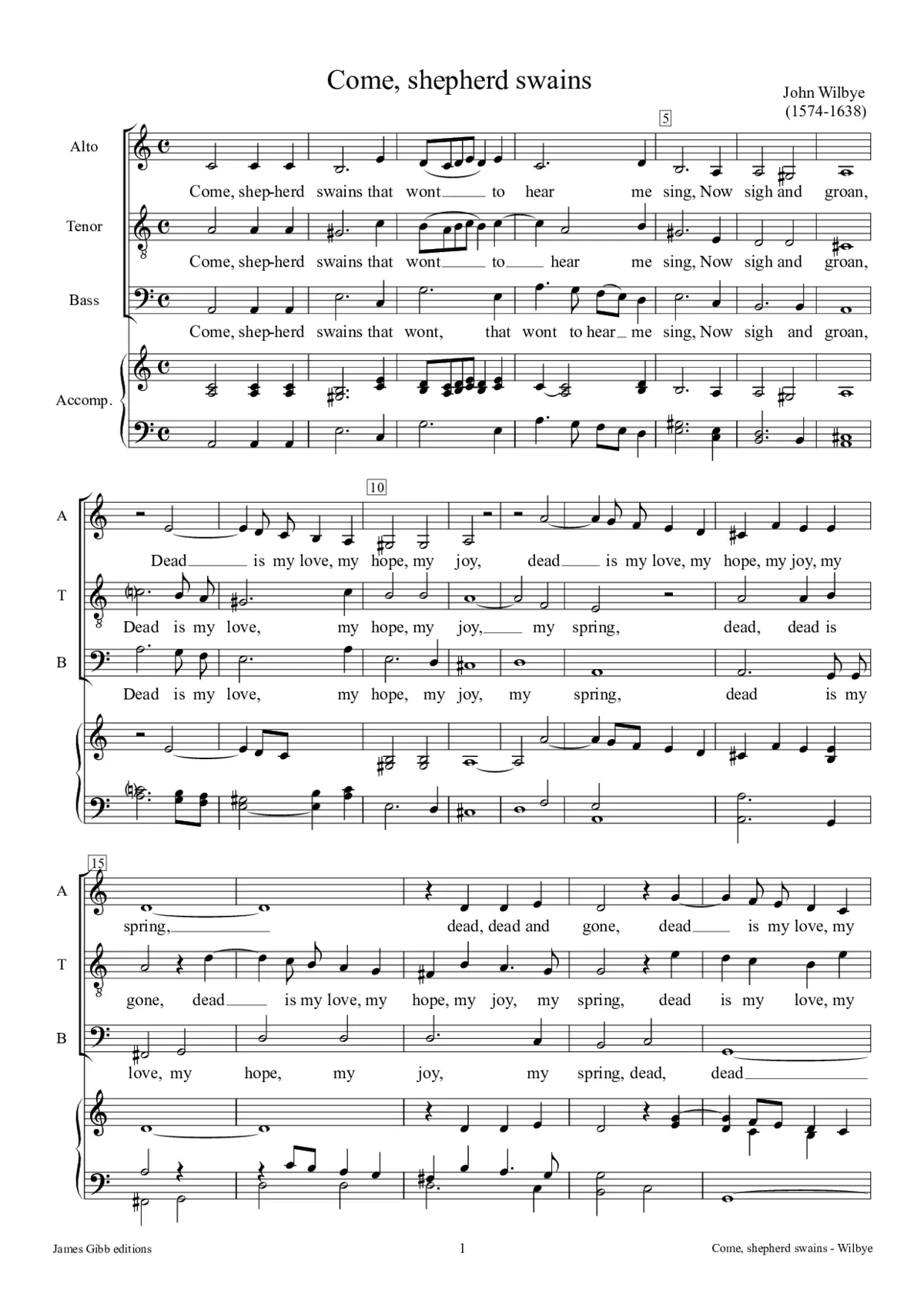 Come, Shepherd swains - Page 1