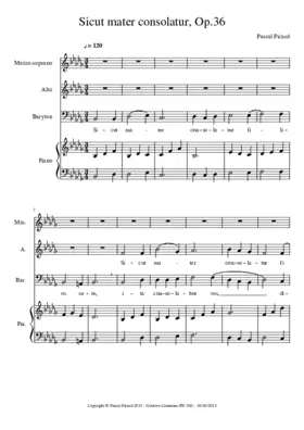 Sicut mater consolatur, Op. 36