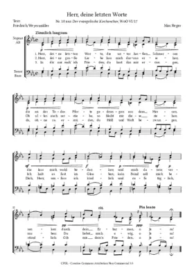 Herr, deine letzten Worte, WoO VI 17, No. 10