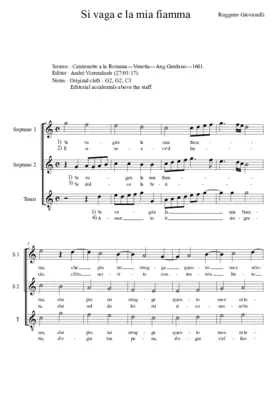 Si vaga e la mia fiamma