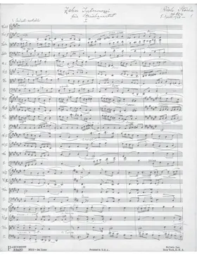 Ten Intermezzi for String Quartet