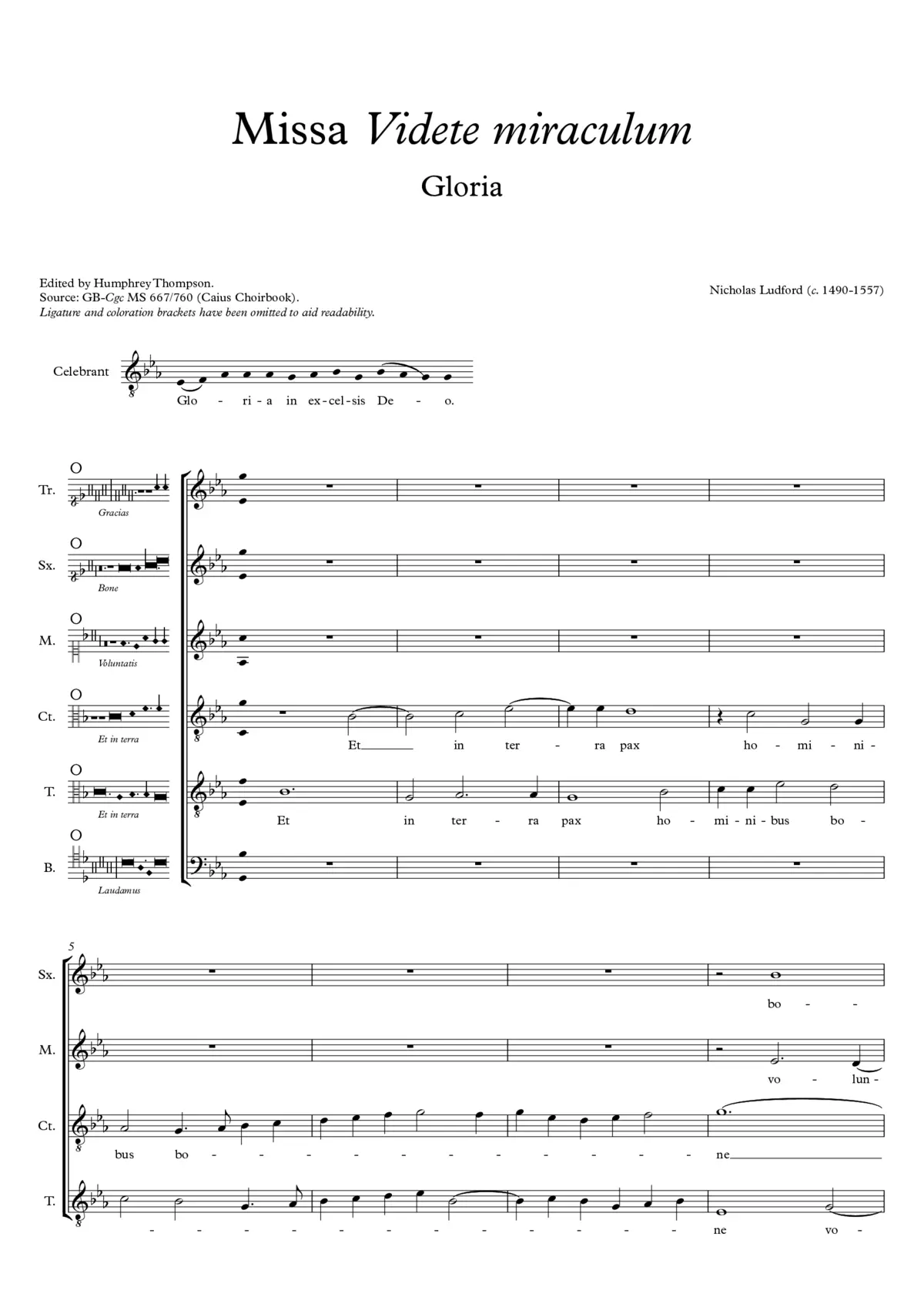 Missa Videte miraculum - Page 1