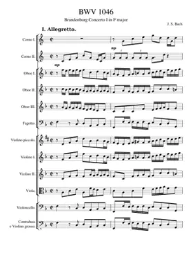 Brandenburg Concerto No.1 in F major BWV 1046