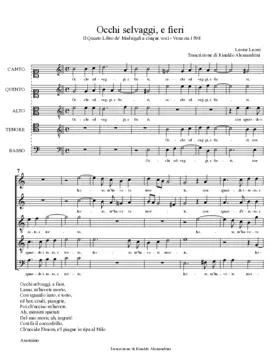 Occhi selvaggi, e fieri