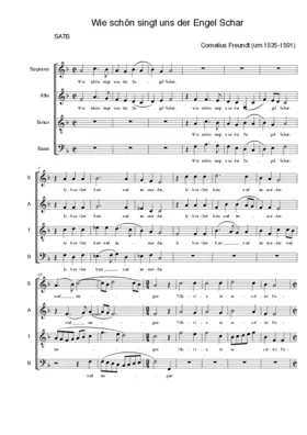 Wie schön singt uns der Engel Schar