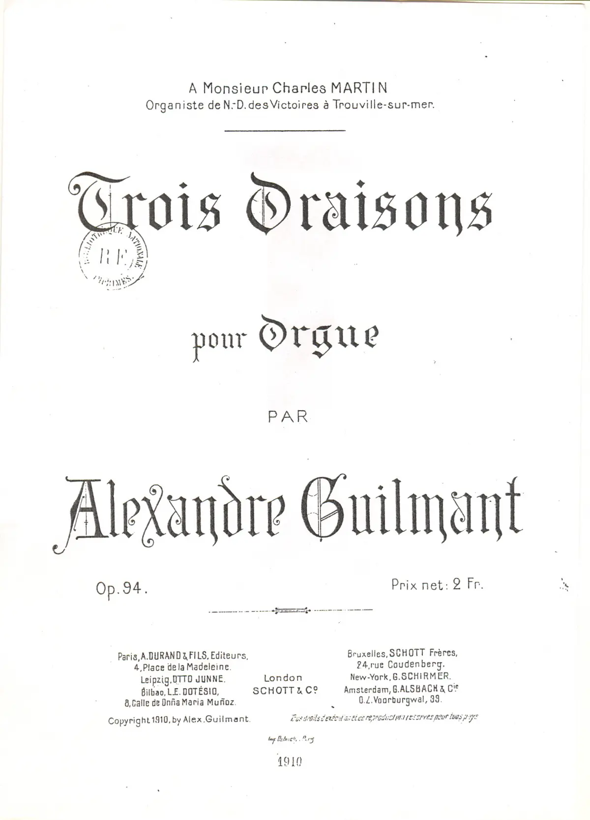 3 Oraisons - Page 1