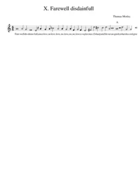 X. Farewell disdainfull