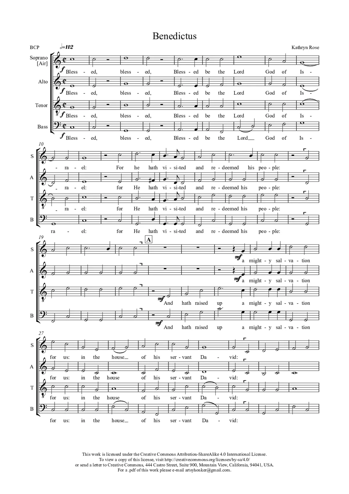 Benedictus - Page 1