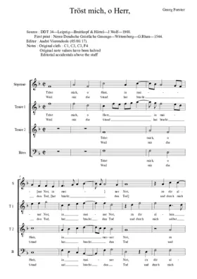 Tröst mich, o Herr