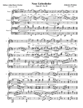 Ich kose süß mit der und der, Op. 65, No. 10